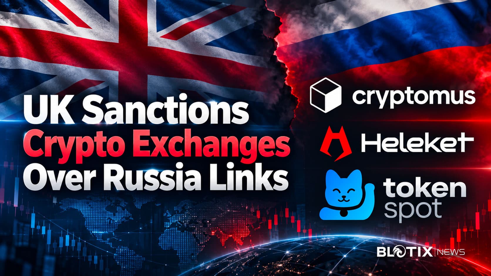 Regno Unito contro Cryptomus, Heleket e TokenSpot per i presunti collegamenti finanziari con la Russia