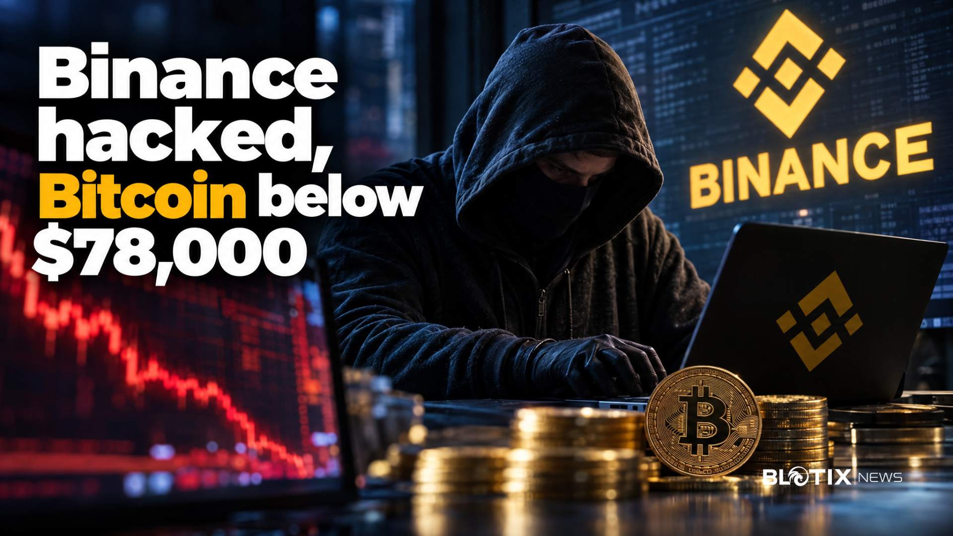 Hack a Binance da 6,3 miliardi: Bitcoin scende sotto 78.000 dollari